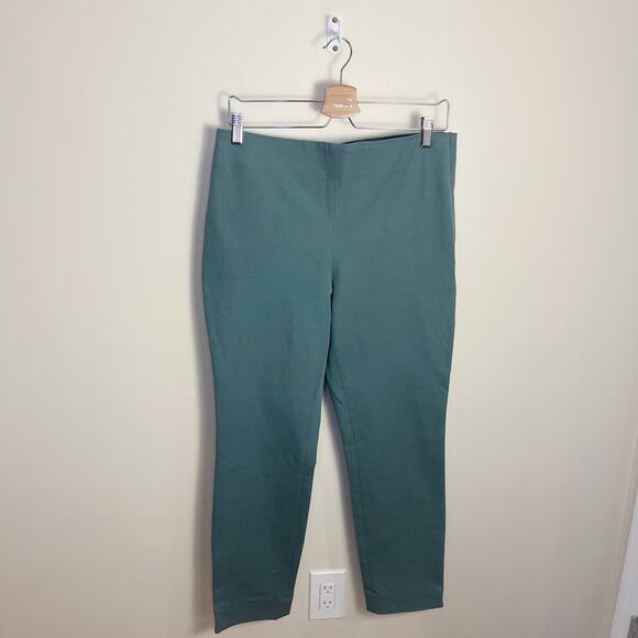 NWT COS Women's Ankle Zips Slim Fit Trousers Size 12 Green - Picture 3 of 9